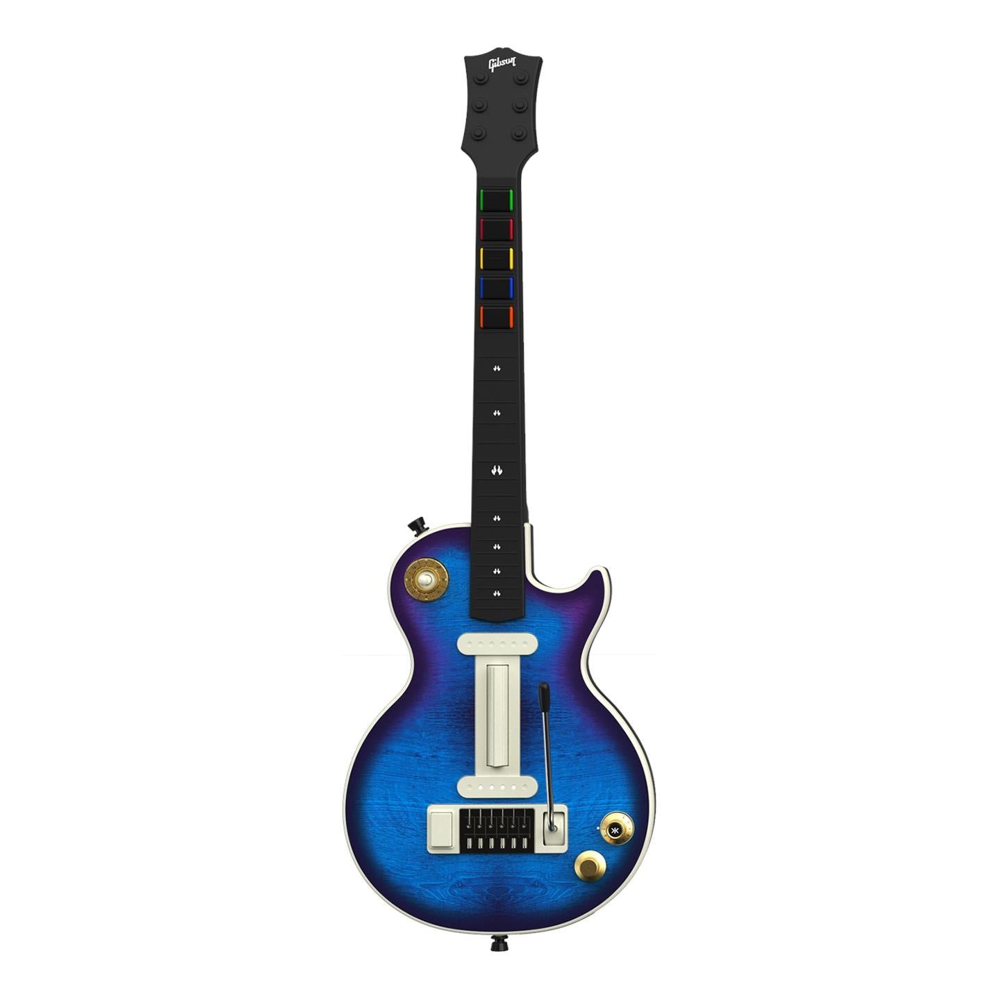 814212-Product-0-I-638839122021602516.jpg CRKD Gibson® Blueberry Burst Pro Edition Les Paul™ Guitar Controller - Image 1