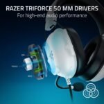Razer BlackShark V2 X Wired Esports Headset for PlayStation (White) - Image 5