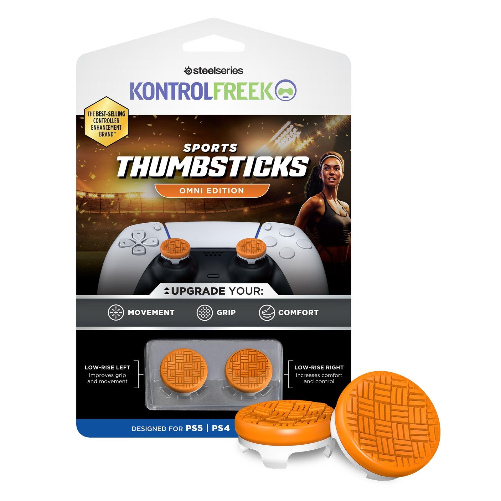 814231-Product-0-I-639062899802778214.jpg KontrolFreak Sports Omni (Orange/White) for PlayStation - Image 1