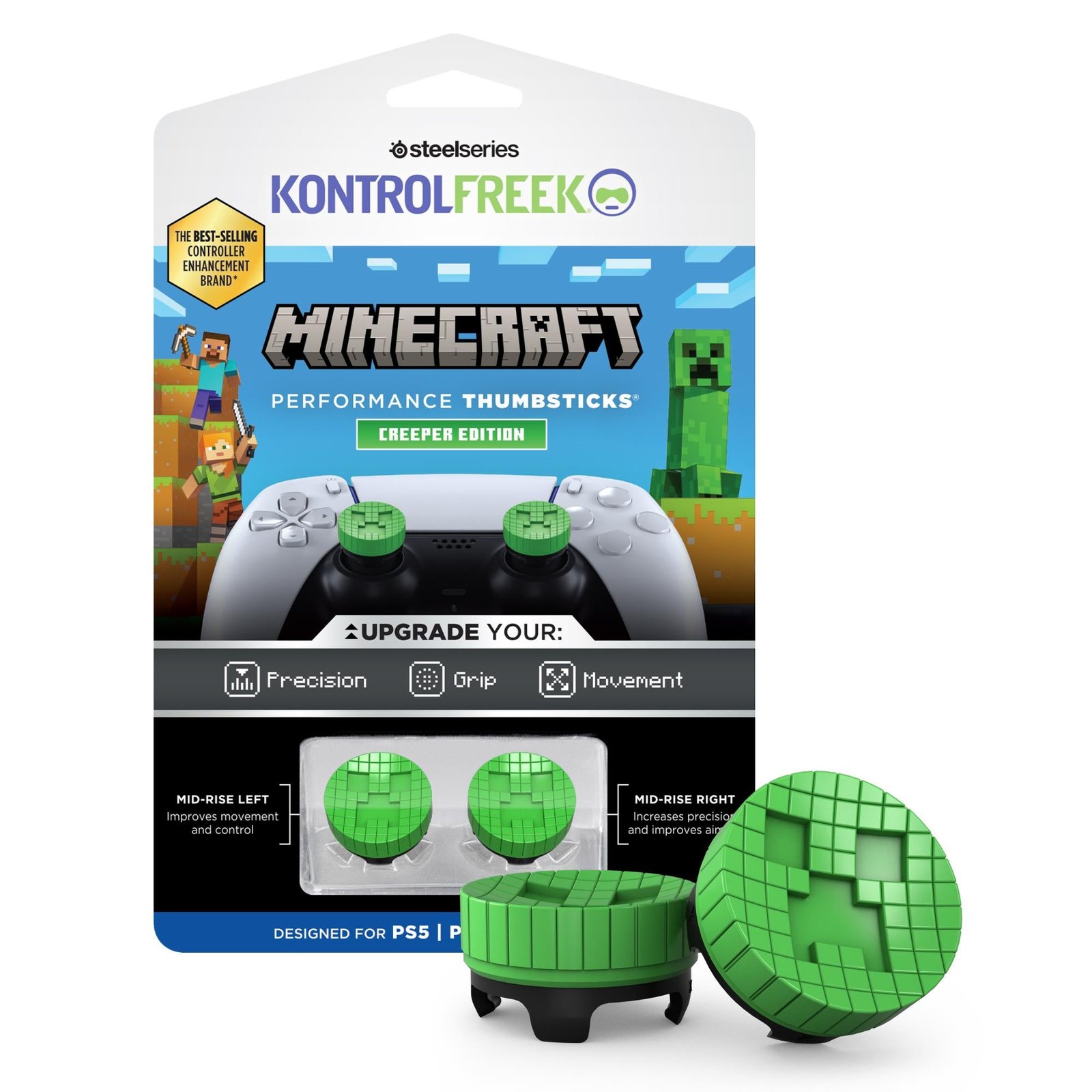814243-Product-0-I-639062714408057626.jpg KontrolFreak Minecraft Creeper for PlayStation - Image 1