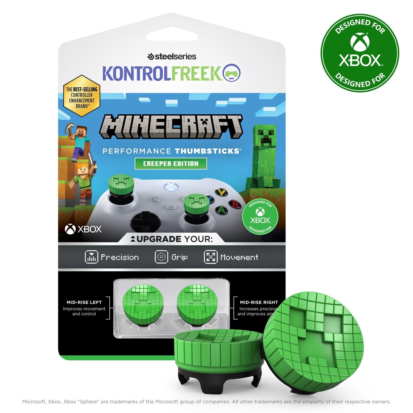 814244-Product-0-I-639062715612926609.jpg KontrolFreak Minecraft Creeper for Xbox Series X/S - Image 1