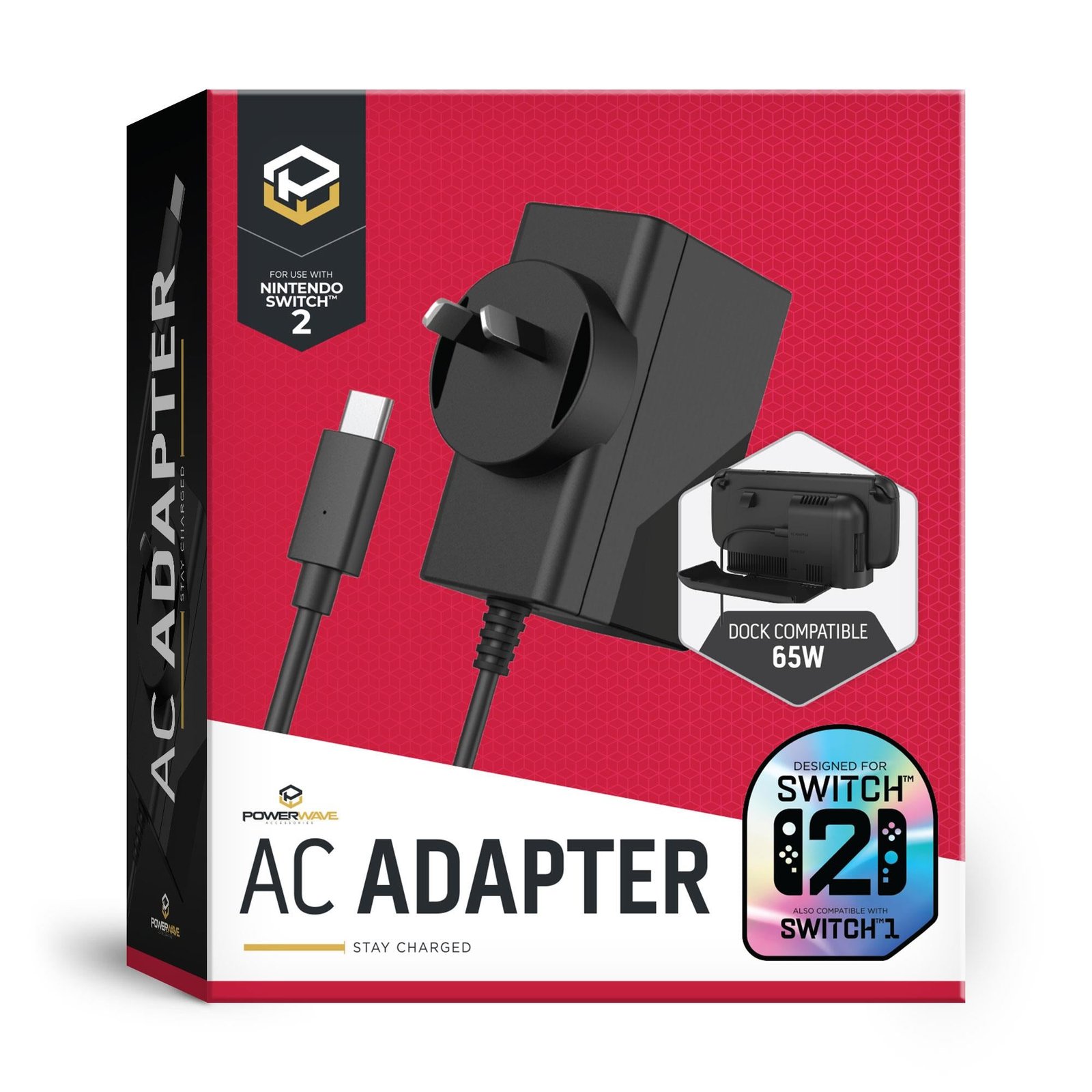 814262-Product-0-I-638870232003839965.jpg Powerwave AC Adapter for Nintendo Switch 2 - Image 1