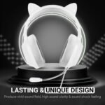 Playmax RGB Cat Ear Gaming Headset - White - Image 4