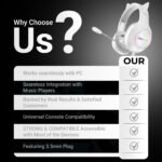 Playmax RGB Cat Ear Gaming Headset - White - Image 5