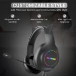 Playmax RGB Cat Ear Gaming Headset - Black - Image 3