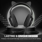 Playmax RGB Cat Ear Gaming Headset - Black - Image 4