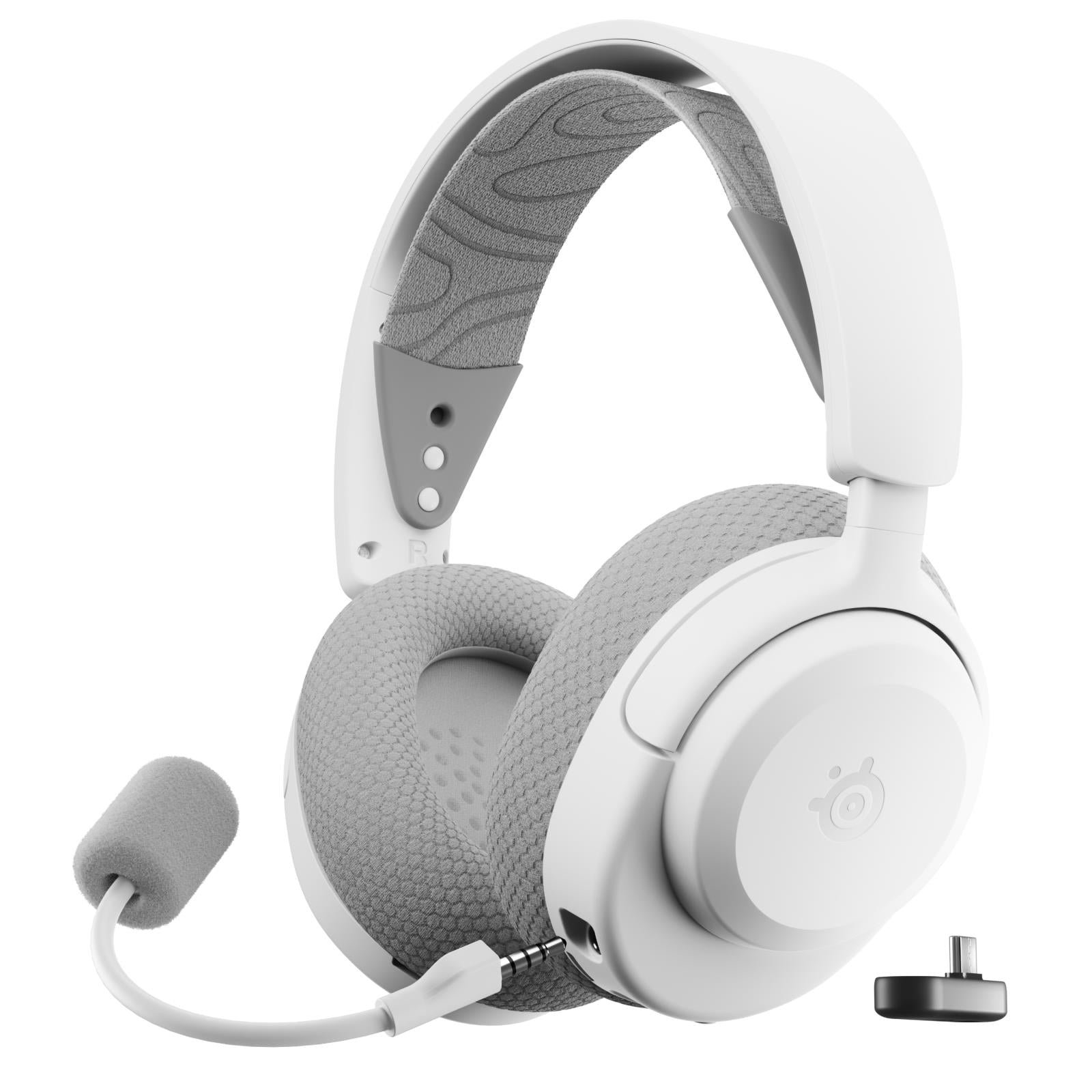 814371-Product-0-I-638839232427761384.jpg SteelSeries Arctis Nova 3P Wireless Multi-Platform Gaming Headset (White) - Image 1