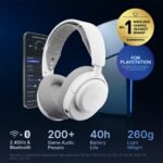 SteelSeries Arctis Nova 3P Wireless Multi-Platform Gaming Headset (White) - Image 2