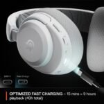 SteelSeries Arctis Nova 3P Wireless Multi-Platform Gaming Headset (White) - Image 4