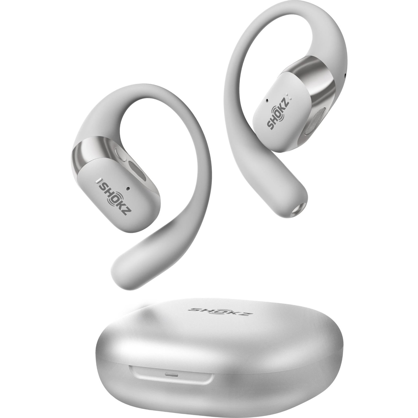 814742-Product-0-I-638859091807314706_e2fe5081-bd04-4417-8455-0da1dc351782.jpg Shokz OpenFit 2+ Open-Ear TWS Earearearbuds (Grey) - Image 1