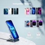 Ontekka 15W Foldable Magnetic Magsafe Compatible Wireless Charging Stand - Image 6