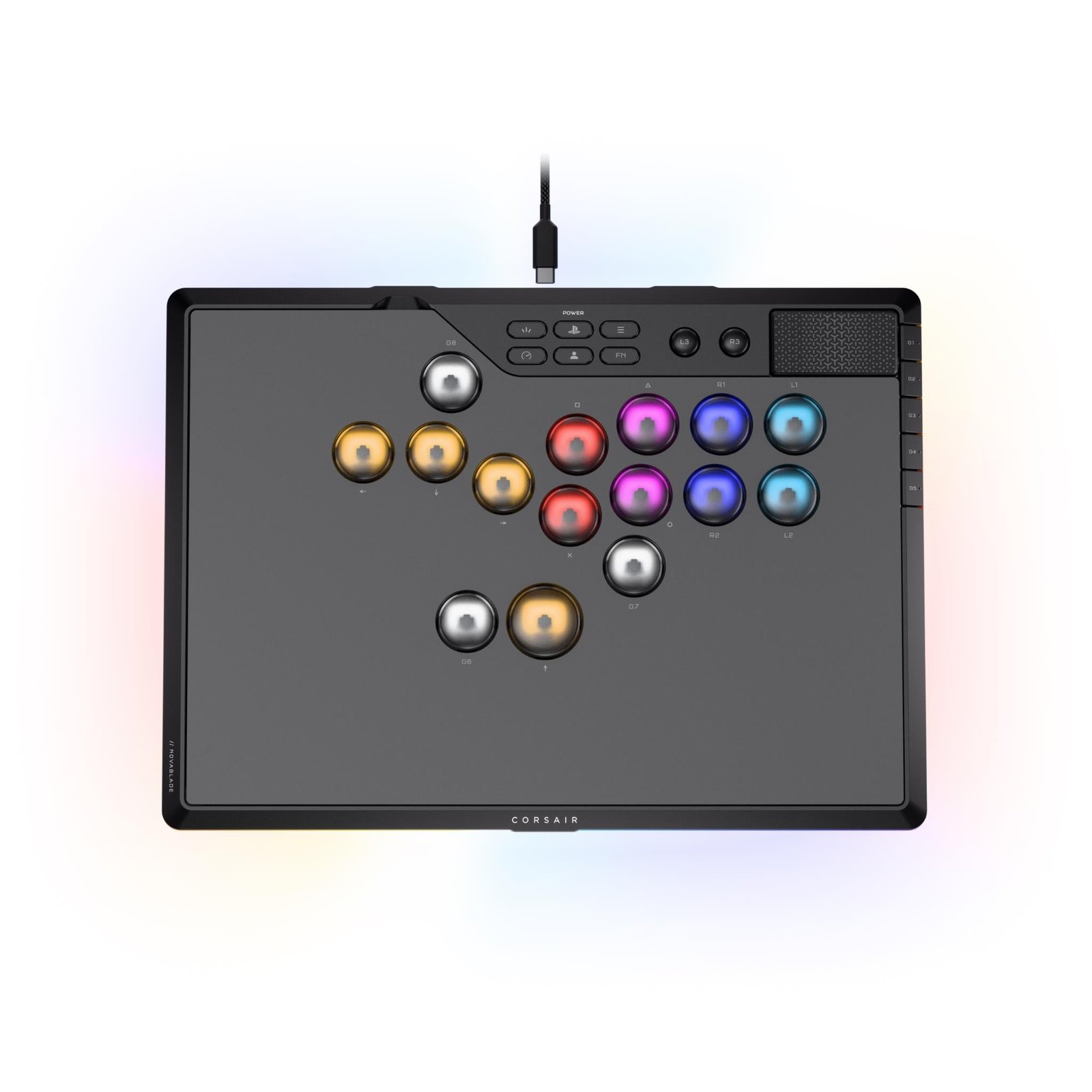 829237-Product-0-I-638912572833480683.jpg Novablade Pro Wireless Hall Effect Leverless Fight Controller - Image 1