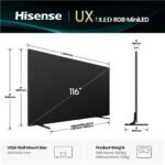 Hisense 116" UX ULED 4K UHD RGB Mini-LED Smart TV [2025] - Image 3