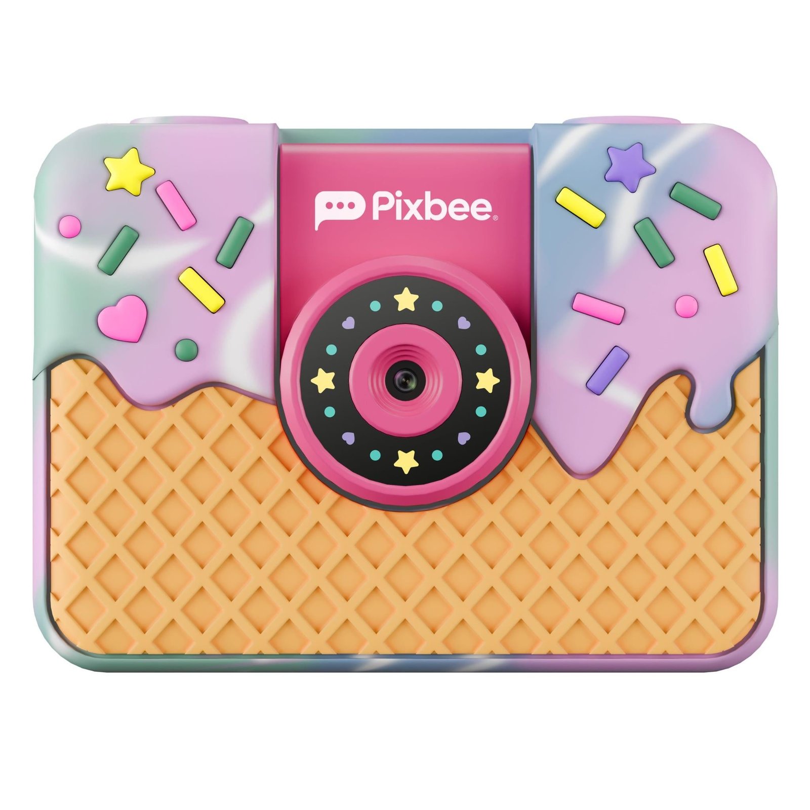 840011-Product-0-I-638997095404250835.jpg Pixbee PixPlay Gen2 Kids Digital Camera (Rainbow Ice Cream) - Image 1