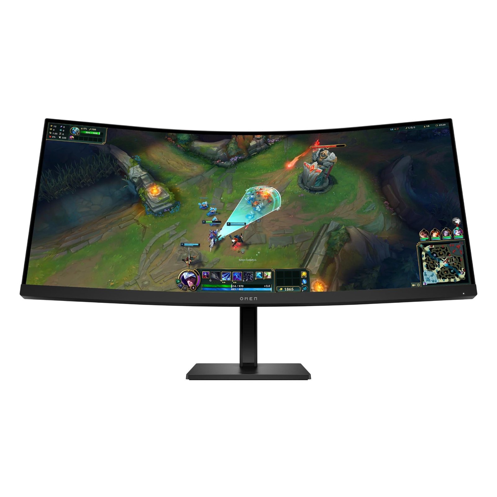 840546-Product-0-I-639158890802729705.jpg OMEN 34C G2 34" WQHD 180Hz Curved Gaming Monitor - Image 1
