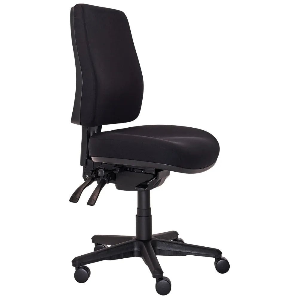 846cd688d2df40c485bdd6516a0ea97b.jpg Buro Roma Office Chair 3 Lever High Back Seat Slide (Black) - Image 1