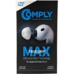Comply TRUEGRIP Max Headphone Ear Tips for AirPods Pro 3 (White) [Large]