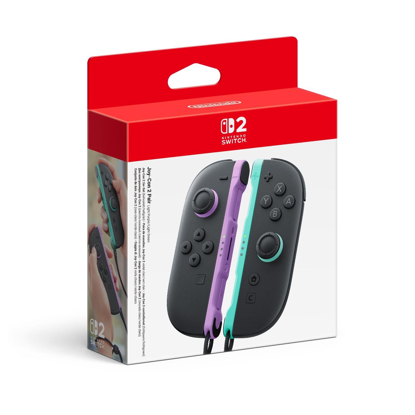 865440-Product-0-I-639035074203521093.jpg Nintendo Switch 2 Joy-Con 2 Pair - Light (Purple/Green) - Image 1