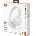 JBL Tune 520C Wired USB-C On-Ear Headphones (White) - Image 9
