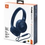 JBL Tune 520C Wired USB-C On-Ear Headphones (Blue) - Image 8