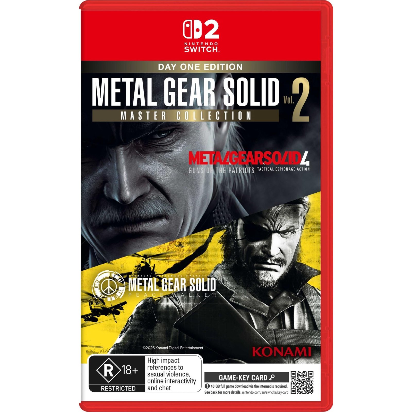890019-Product-0-I-639069015602910157.jpg METAL GEAR SOLID: MASTER COLLECTION Vol. 2 Day 1 Edition - Image 1