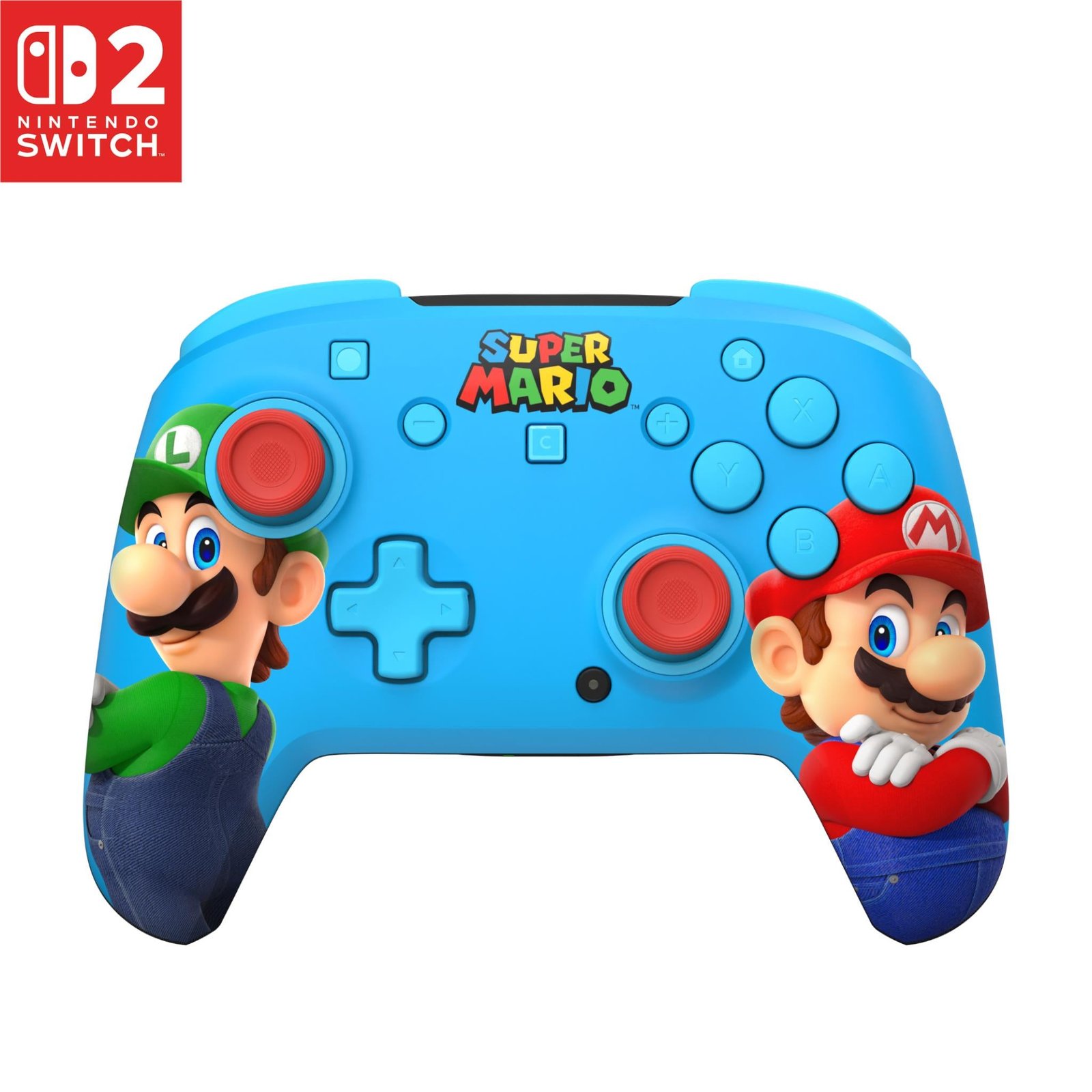 890778-Product-0-I-639094064411572592.jpg Turtle Beach Rematch Wireless RGB Gaming Controller for Nintendo Switch 2 (Mario & Luigi) - Image 1