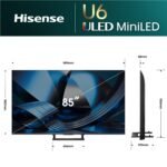 Hisense 85" U6SAU Mini-LED Hi-QLED 4K Smart AI TV [2026] - Image 5