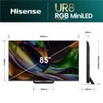Hisense 85" UR8SAU ULED 4K UHD RGB Mini-LED Smart TV [2026] - Image 5