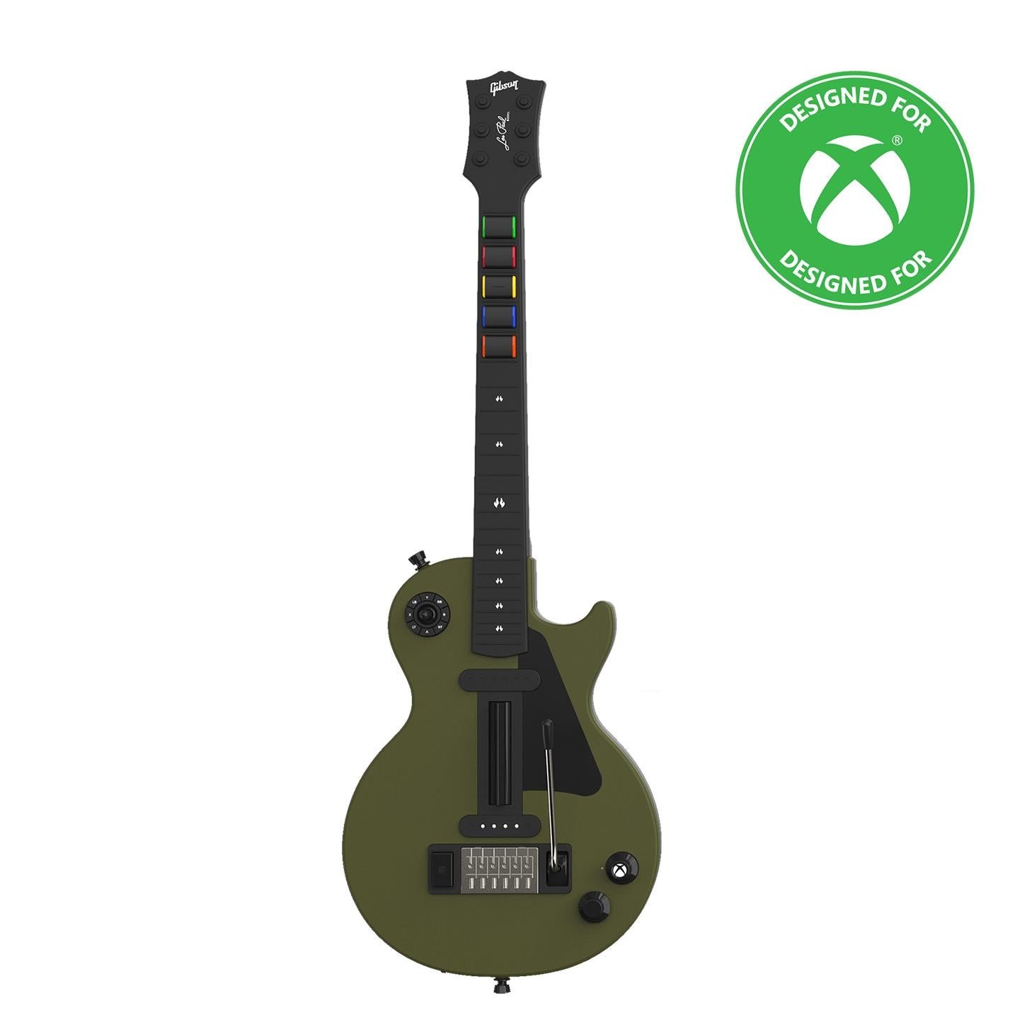 896388-Product-0-I-639209854807650425.jpg CRKD x Gibson® Pro Edition Les Paul™ Guitar Controller - Olive Drab - Image 1