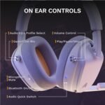 Glorious GHS Wireless InfinitePlay Wireless Gaming Headset for PC, PS5, PS4, Switch (White) - Image 9