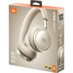 JBL Live 680NC Wireless Noise Cancelling On-ear Headphones (Champagne) - Image 9