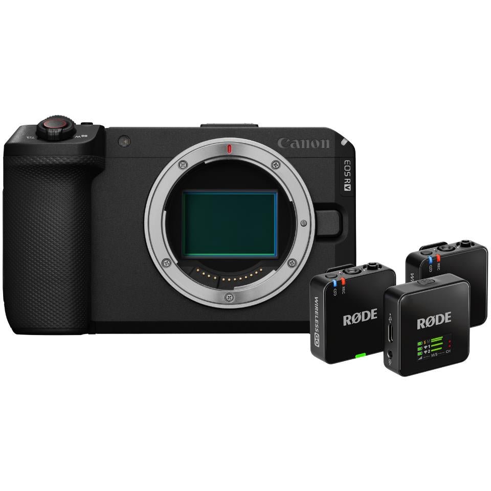 899273-Product-0-I-639150288001893489.jpg Canon EOS R6 V Full Frame Mirrorless Camera with RØDE Wireless GO Gen 3 Mic System (Body Only) - Image 1