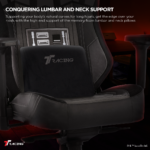 TTRacing Maxx Air Threads Fabric Gaming Chair - Darth Vader Edition - Image 4