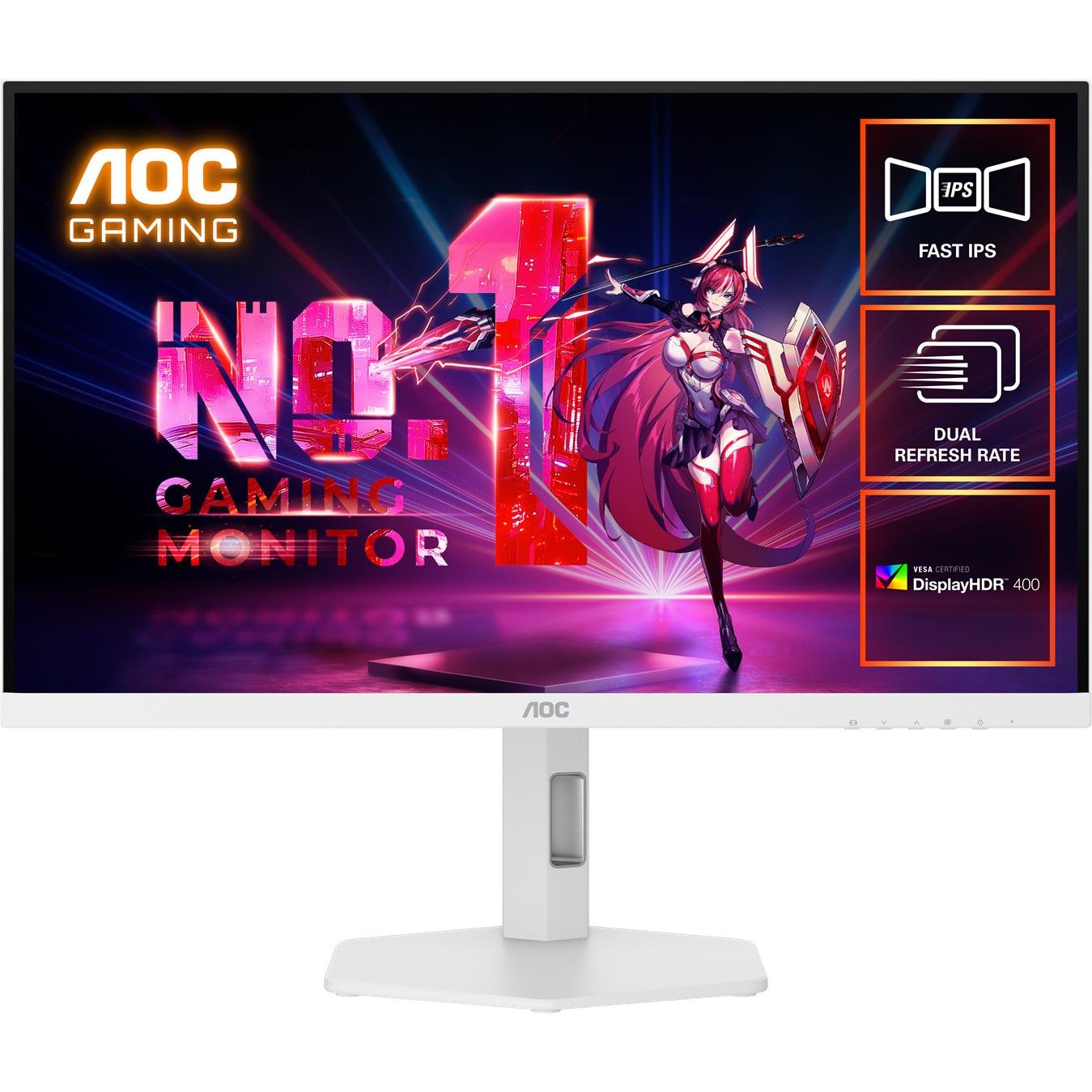 900339-Product-0-I-639209806802662657.jpg AOC U27G4/WS 27" 4K UHD Dual Mode 160Hz/320Hz Gaming Monitor - Image 1