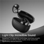 Shokz OpenDots 2 Open-Ear Earbuds (Black) - Image 2