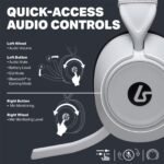 LucidSound LS500P Wireless Gaming Headset for PlayStation (White) - Image 4