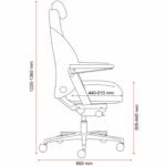 Buro Maverick 24/7 Controller Chair Heavy Duty With Arms Leather Black - Image 6