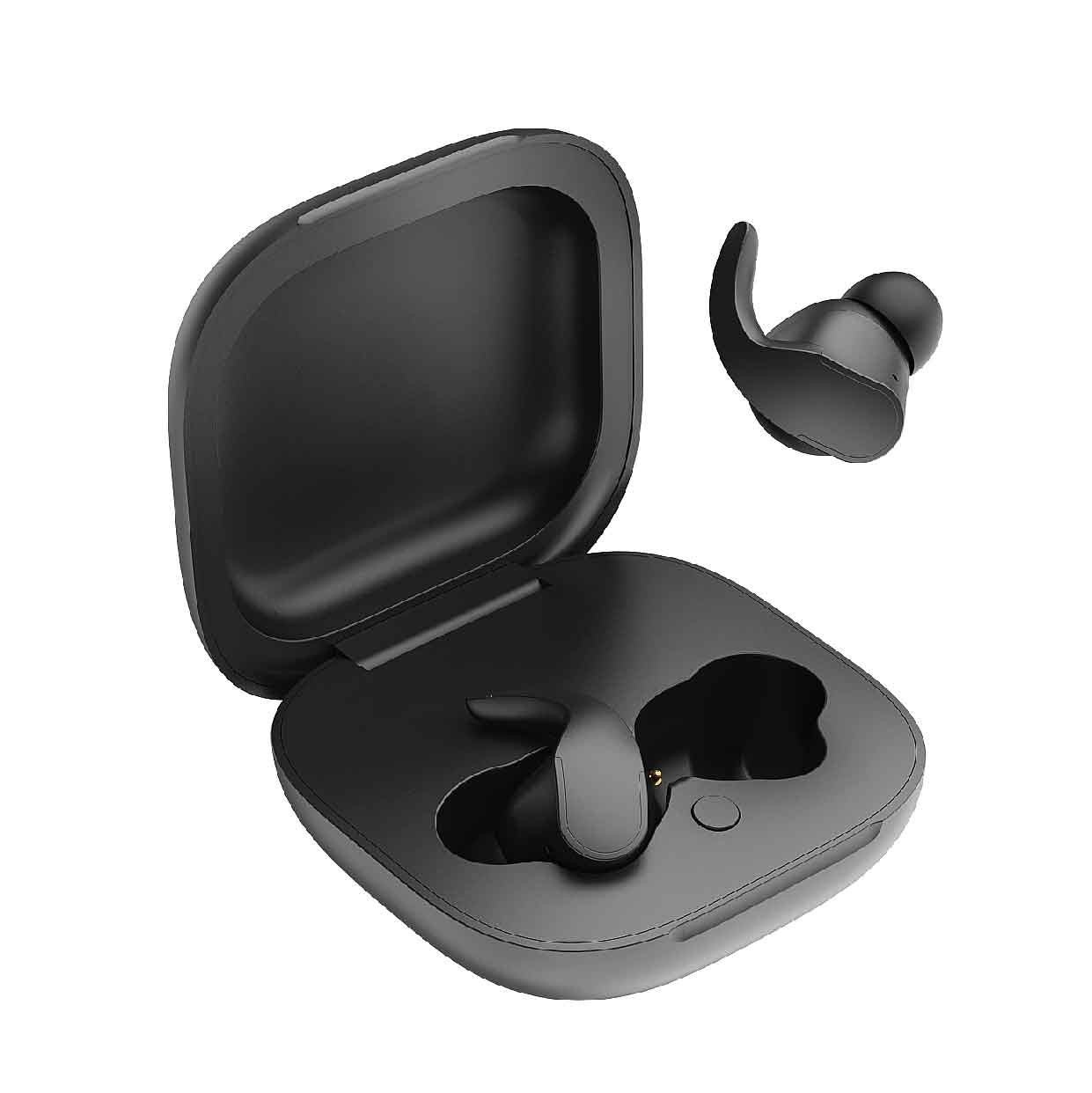 b908267384d246ea8be15f2eb5ed2fb5.jpg Laser Sport TWS Earearearbuds with Mini Ear-Hook Black - Image 1