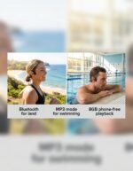 Laser Bone Conduction Swimming Headphones (Black) - Image 5