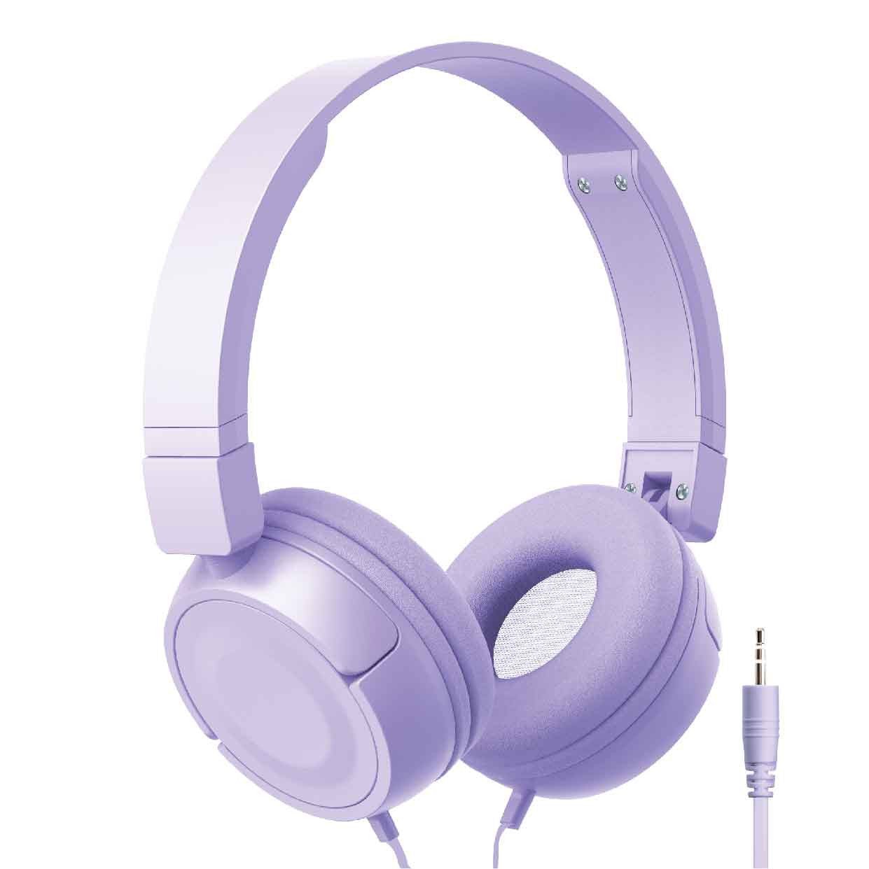 c0bcc8ccfe884917ba97fc00a731401b.jpg Laser Wired On-Ear Headphones (Lilac) - Image 1