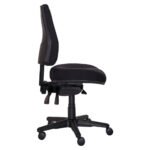 Buro Roma Office Chair 3 Lever High Back Seat Slide (Black) - Image 3