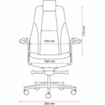 Buro Maverick 24/7 Controller Chair Heavy Duty With Arms Leather Black - Image 5
