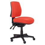 Buro Roma 3 Lever Mid Back With Seat Slide Without Arms Red