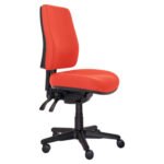 Buro Roma 3 Lever High Back With Seat Slide Without Arms Red
