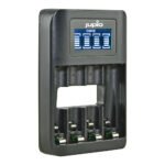 Jupio 4-Slot Octo Fast Battery Charger with LCD Screen For AA and AAA Batteries
