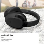 Silcron Active Noise Cancelling Bluetooth Headphones (Black) - Image 3