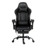 Artiss 6 Point Massage Gaming Office Chair Footrest (Black) - Image 3