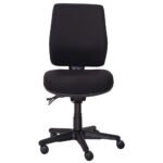 Buro Roma Office Chair 3 Lever High Back Seat Slide (Black) - Image 2