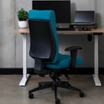 Buro Tidal High Back Chair Fully Upholstered Teal - Image 5