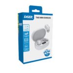 Laser Mini TWS Earbuds with ENC and LED Display (White) - Image 3